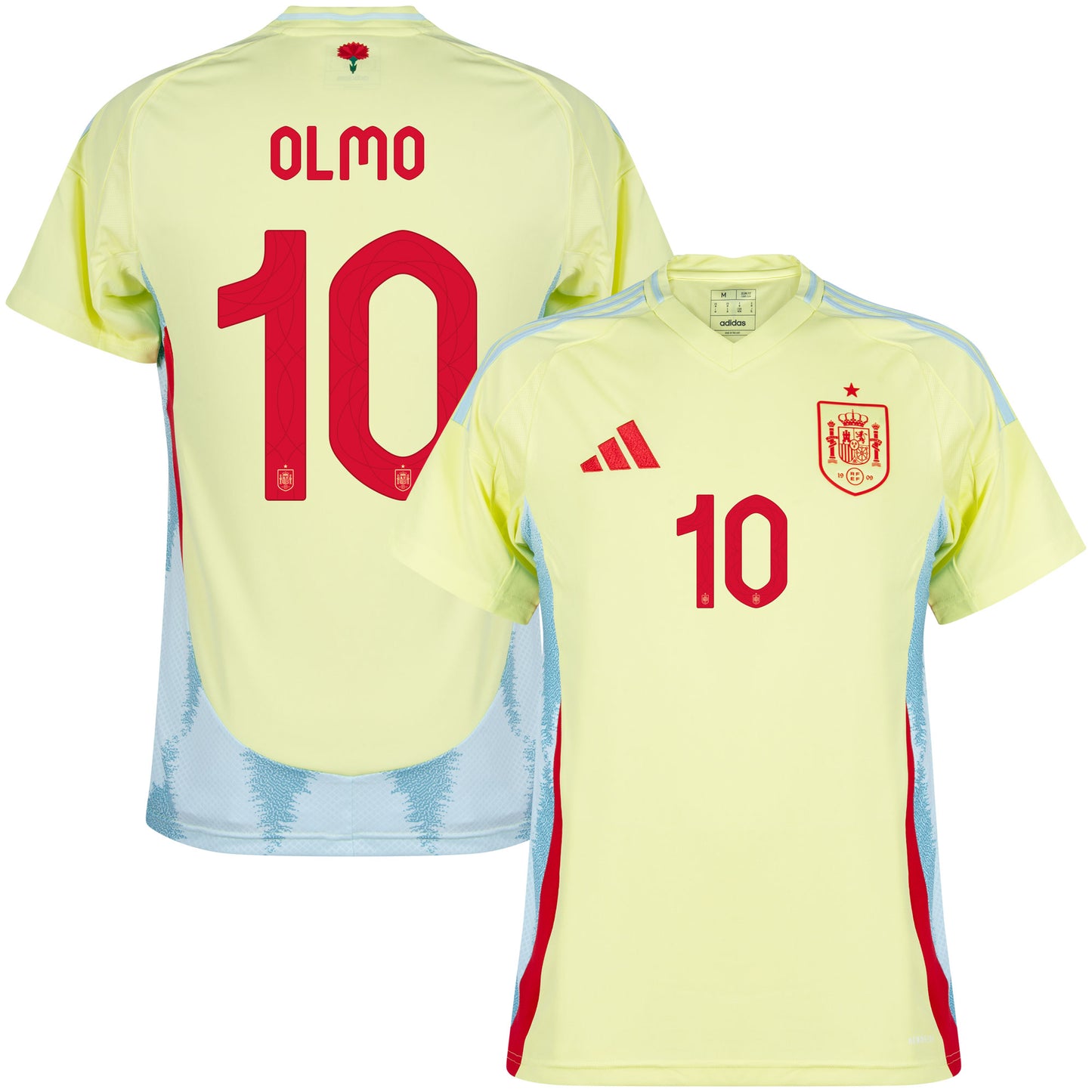 adidas Spain Away Olmo 10 Shirt 2024-2025 (Official Printing)