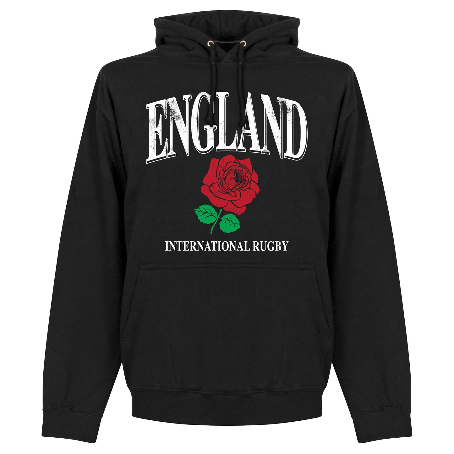 England Rose International Rugby Hoodie - Black