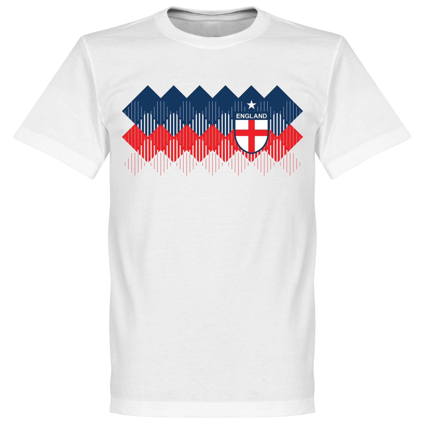 England 2018 Pattern T-Shirt  - White