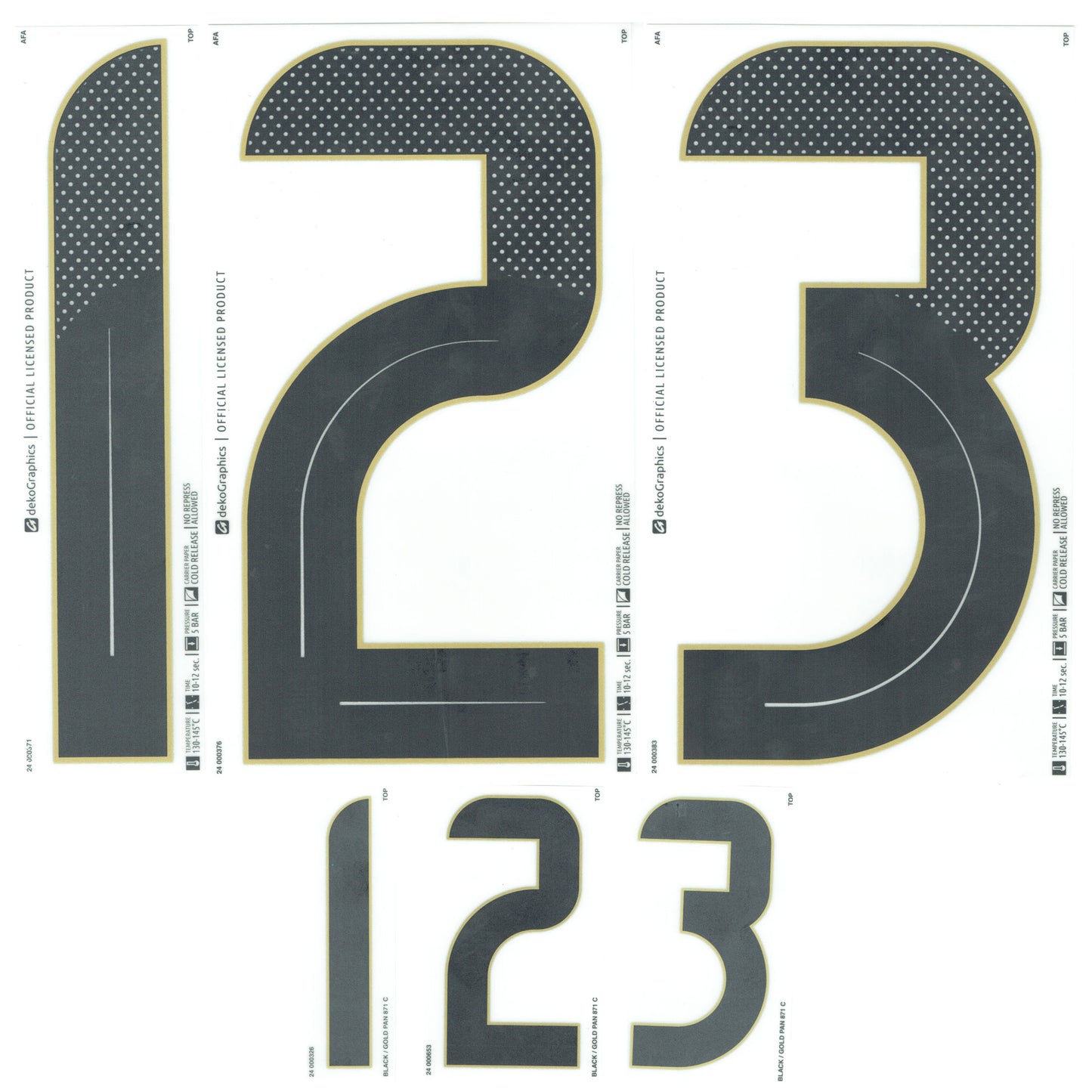 24-25 Argentina Home Adult Player Number Set (250mm/104mm)