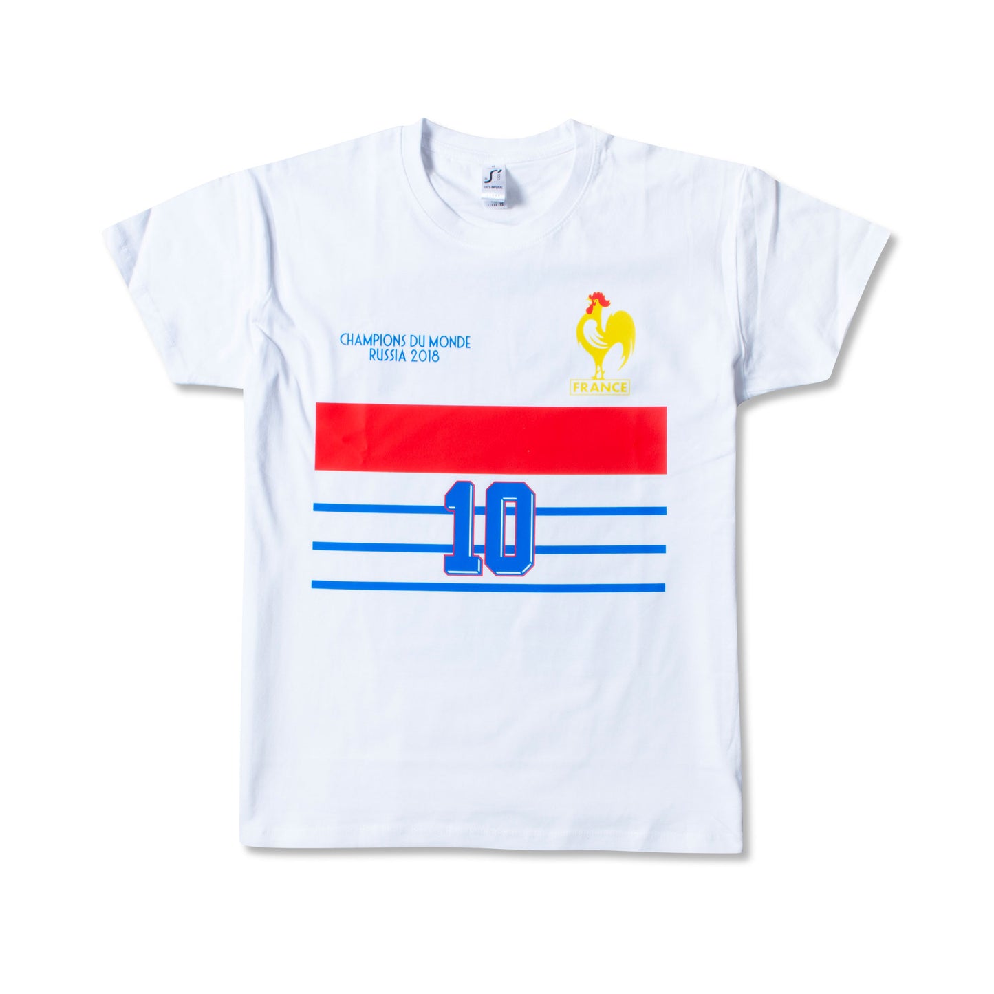 France 1998 Zidane 10 Retro T-Shirt - White
