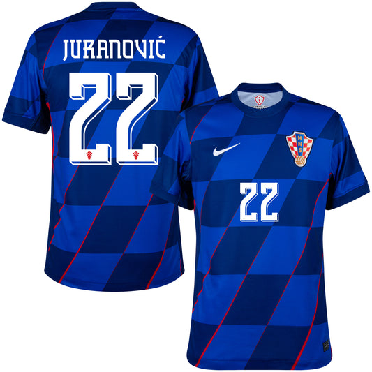 Nike Croatia Away Juranović 22 Shirt 2024-2025 (Official Printing)