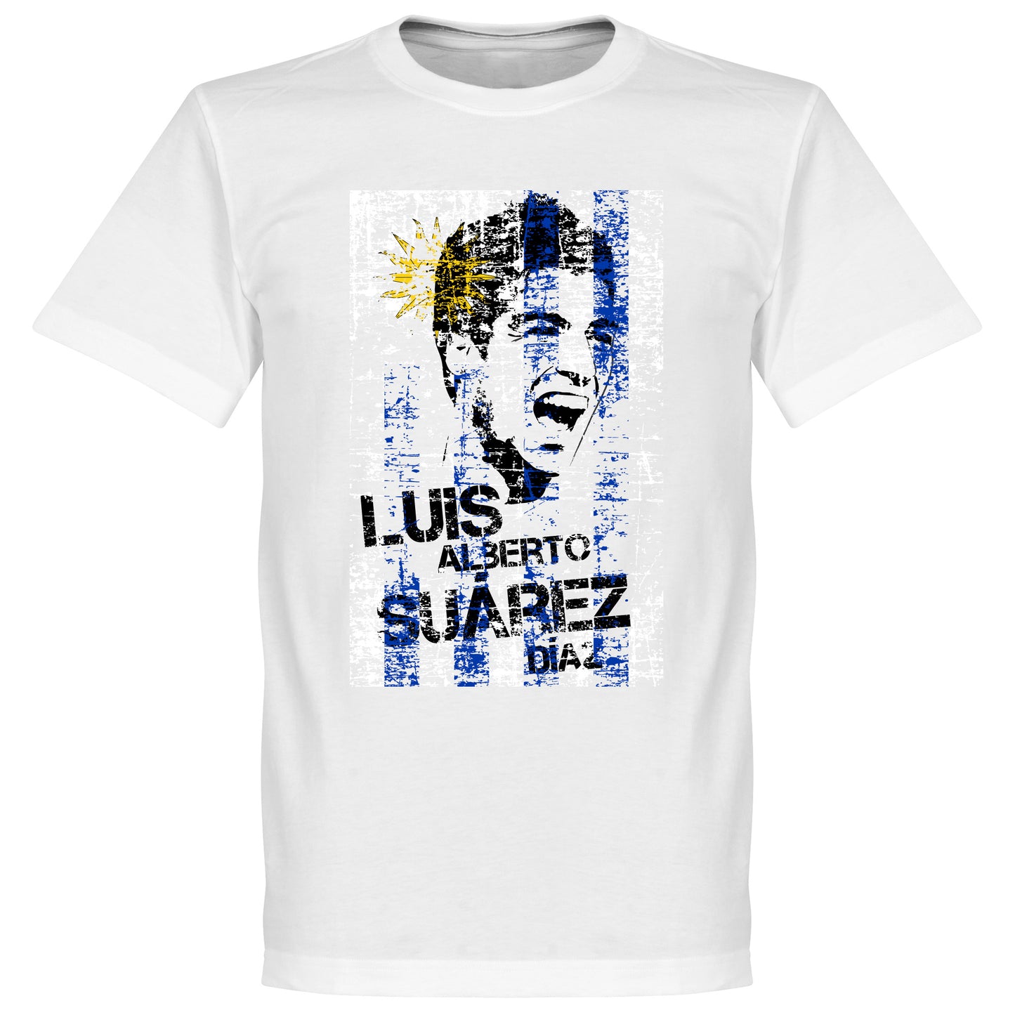 Luis Suarez Uruguay Flag T-shirt - White
