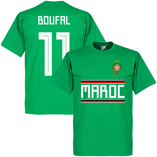 Morocco Boufal 11 Team T-Shirt - Green