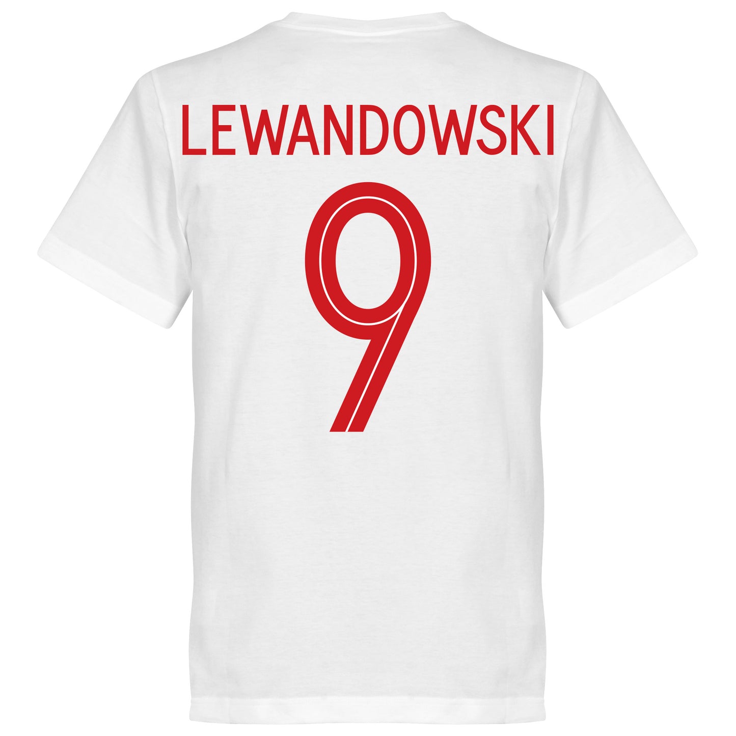 Poland Lewandowski 9 Team T-Shirt - White
