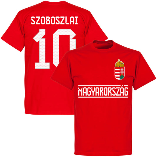 Hungary Team 2023 KIDS Szoboszlai 10 T-shirt - Red