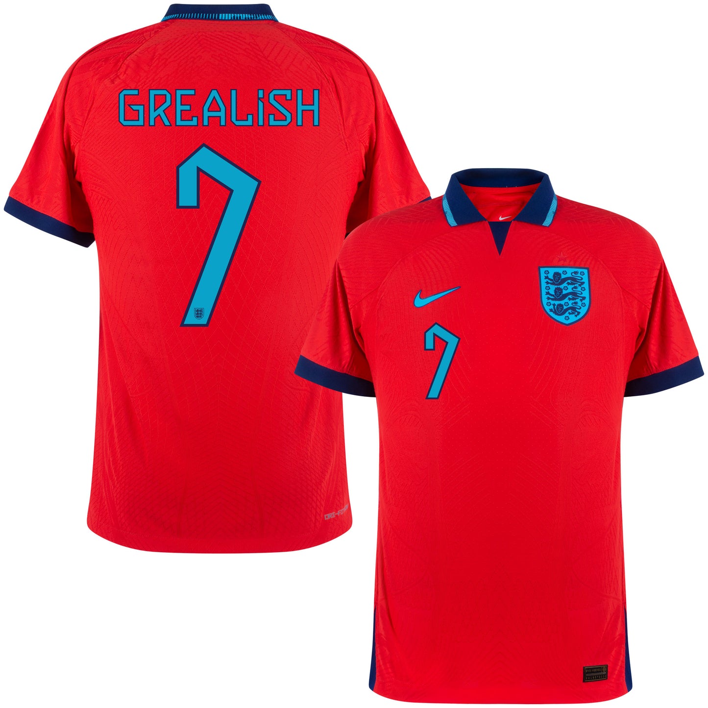 Nike England Dri-Fit ADV Match Away Grealish 7 Shirt 2022-2023 (Official Printing)