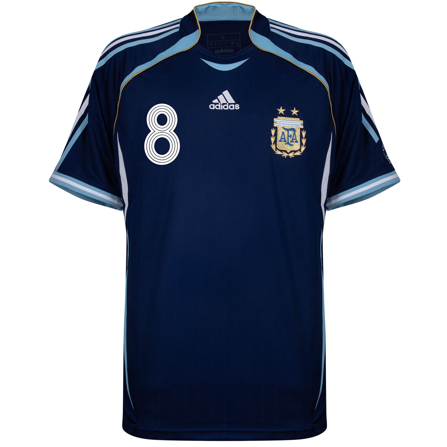 adidas Argentina Reissue Away Mascherano 8 Shirt 2006 (Retro Flex Printing)