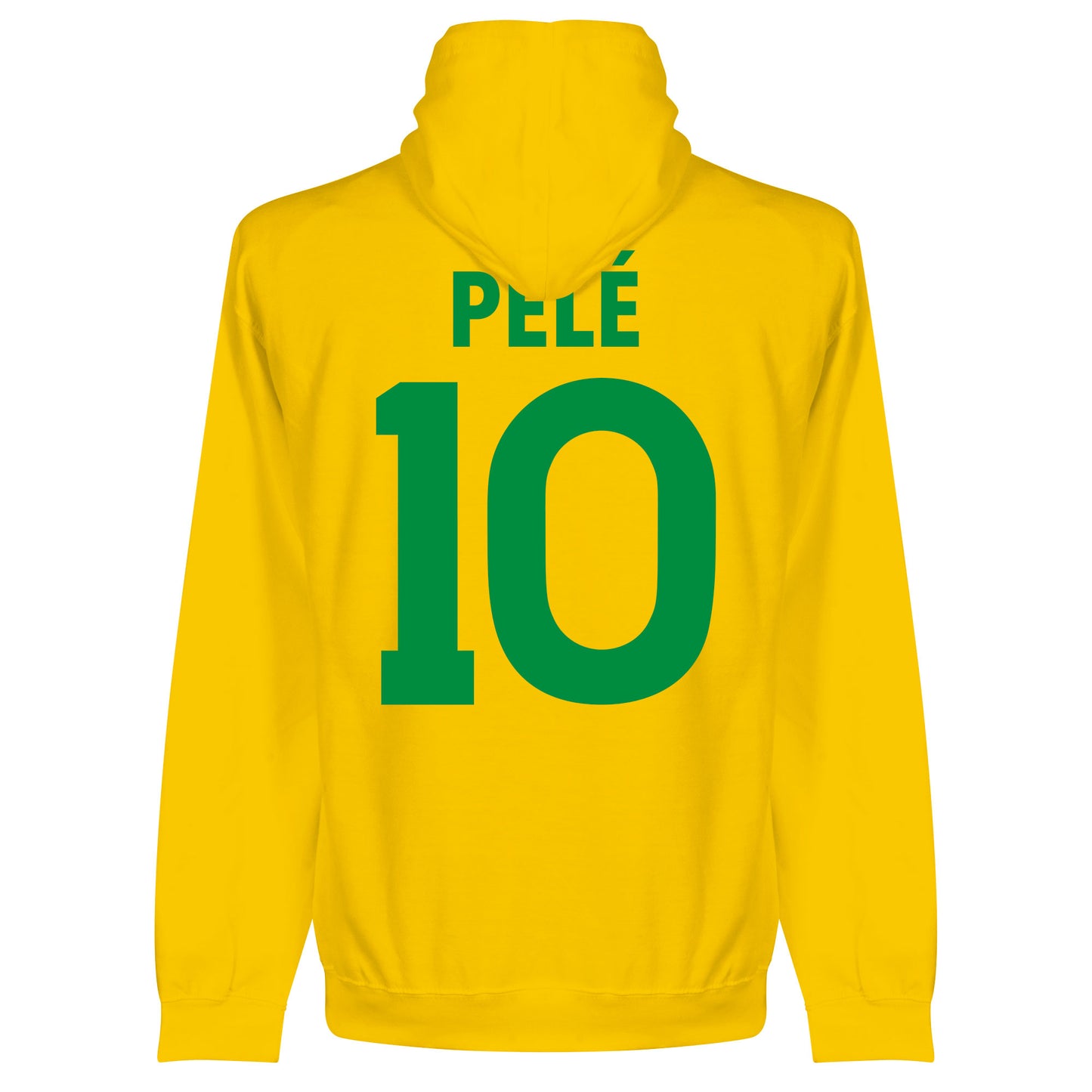Brazil Pelé 10 Team Hoodie - Yellow