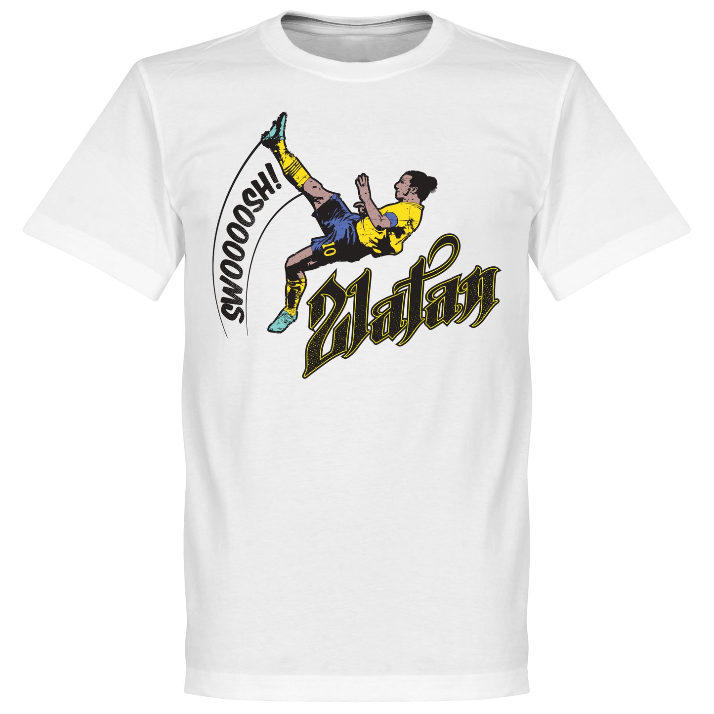 Zlatan Ibrahimovic Bicycle Kick Kids Football T-shirt - White