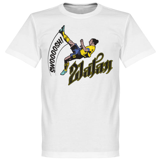 Zlatan Ibrahimovic Bicycle Kick Kids Football T-shirt - White