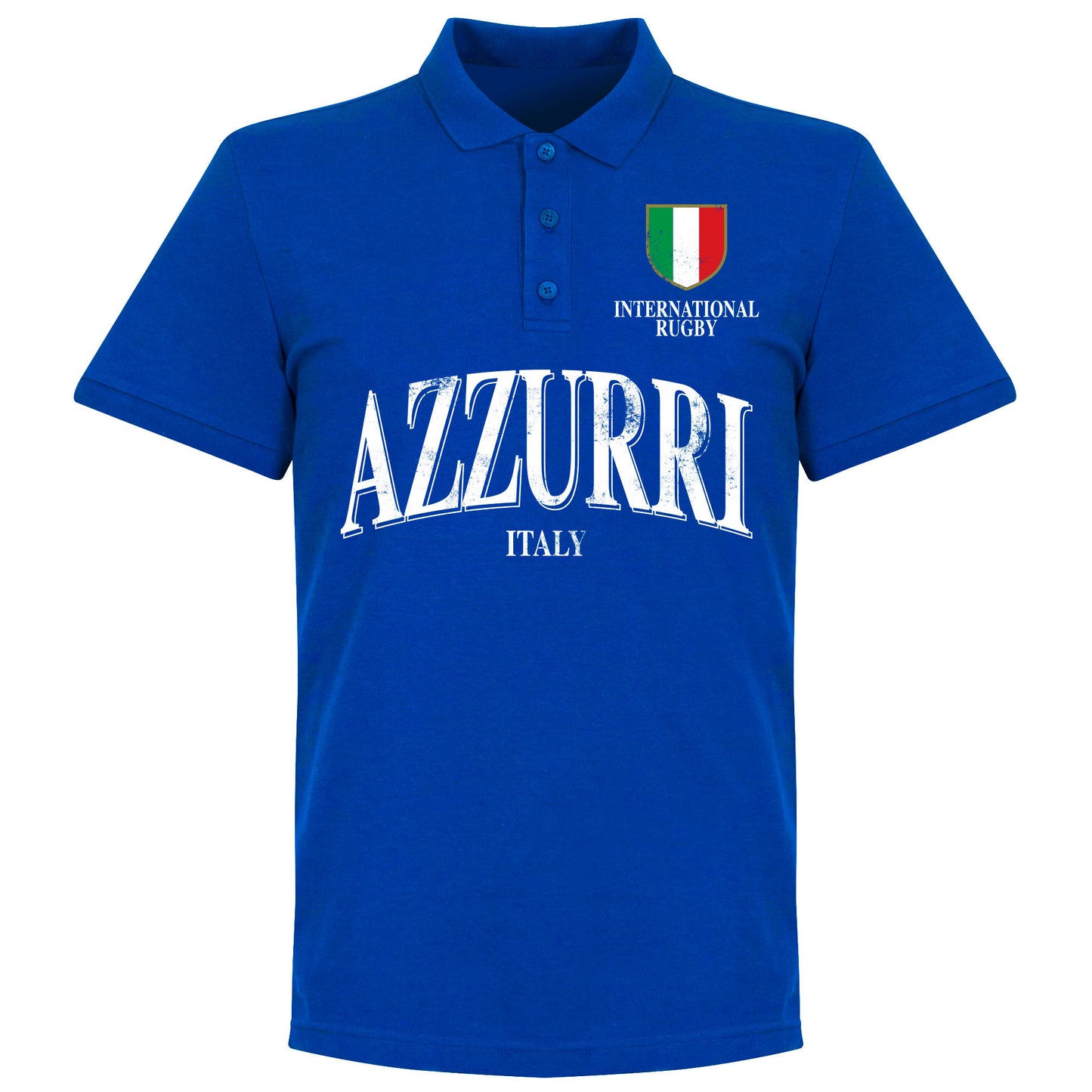 Italy Rugby Polo Shirt - Royal