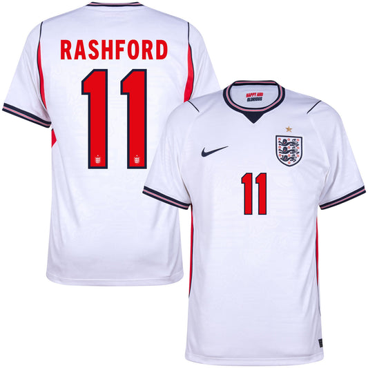 Nike England Home Rashford 11 Shirt 2026-2027 (Official Printing)