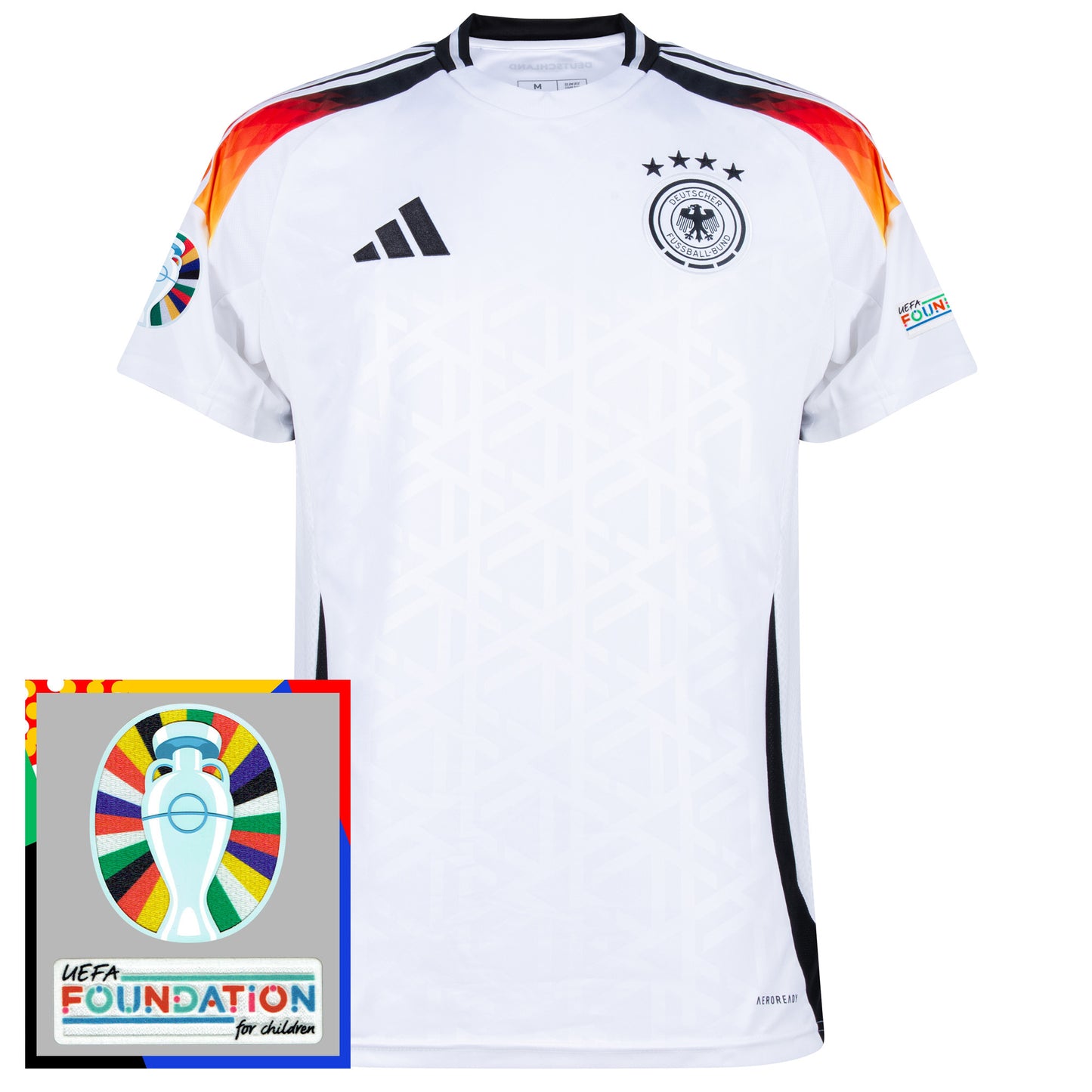 adidas Germany Home Shirt 2024-2025 incl. Euro 2024 & Foundation Tournament Patches