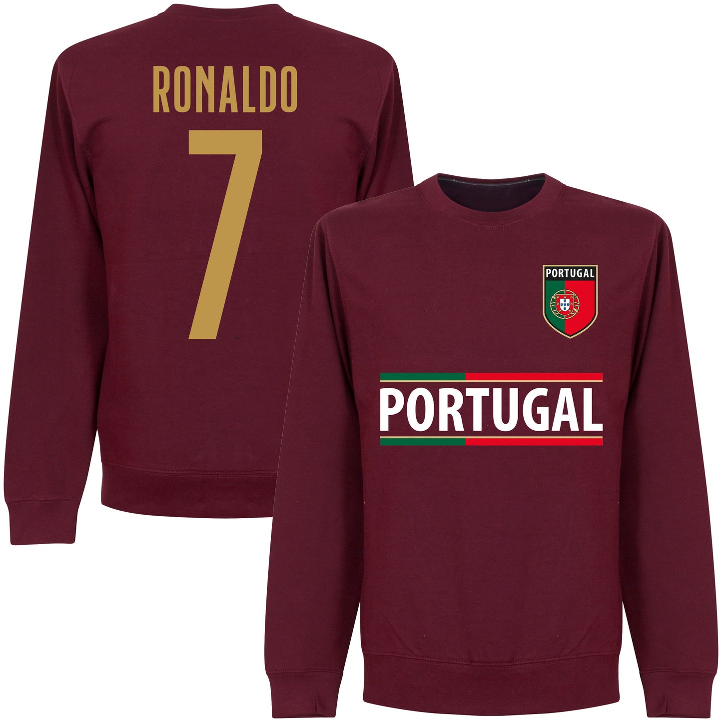 Portugal Ronaldo 7 Team Sweatshirt - Maroon