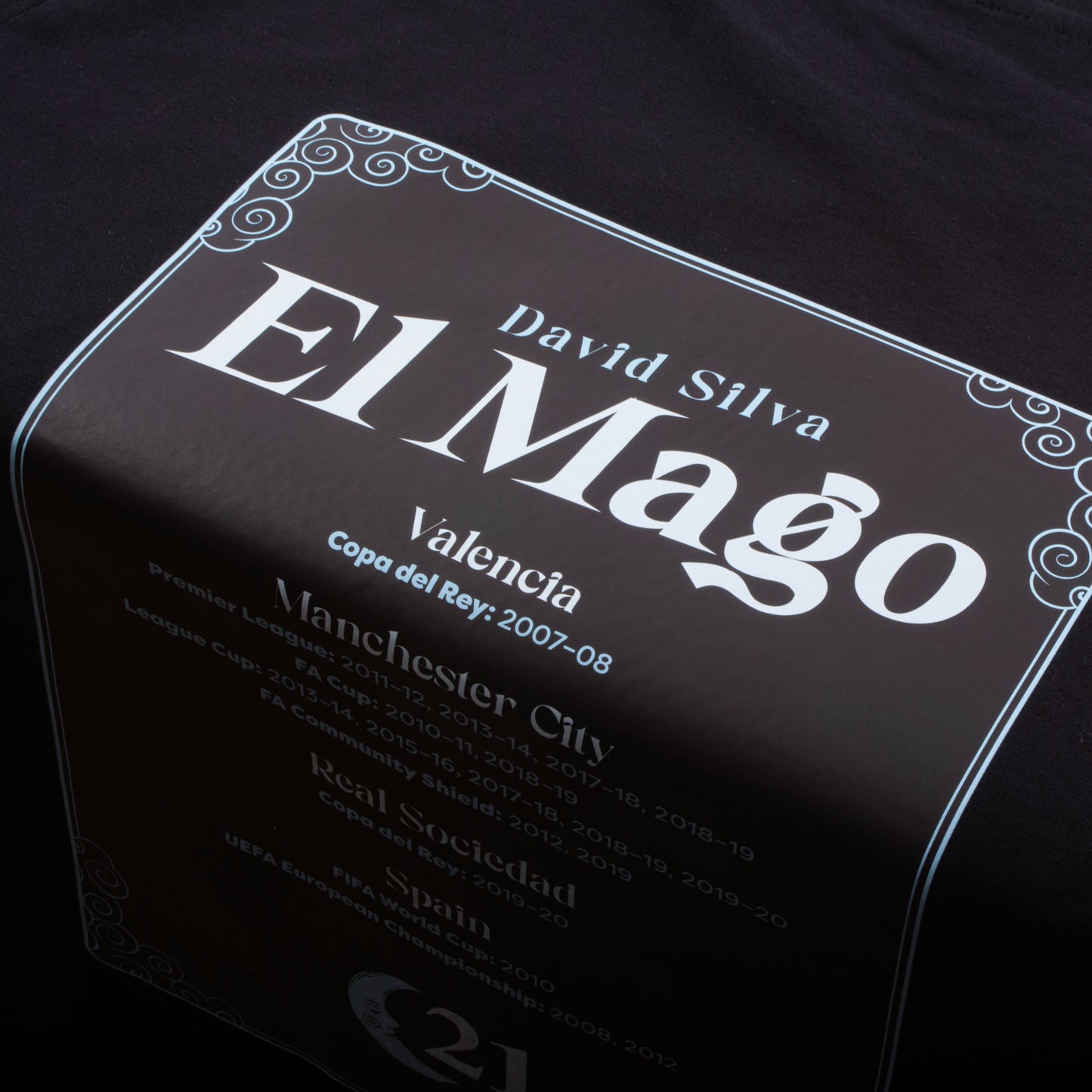 David Silva El Mago Honours T-shirt - Black