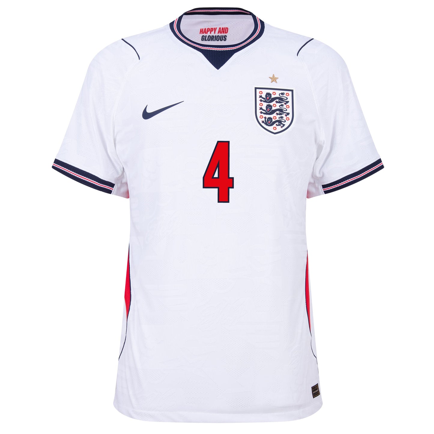 Nike England Aero-Fit Match Home Rice 4 Shirt 2026-2027 (Official Printing)