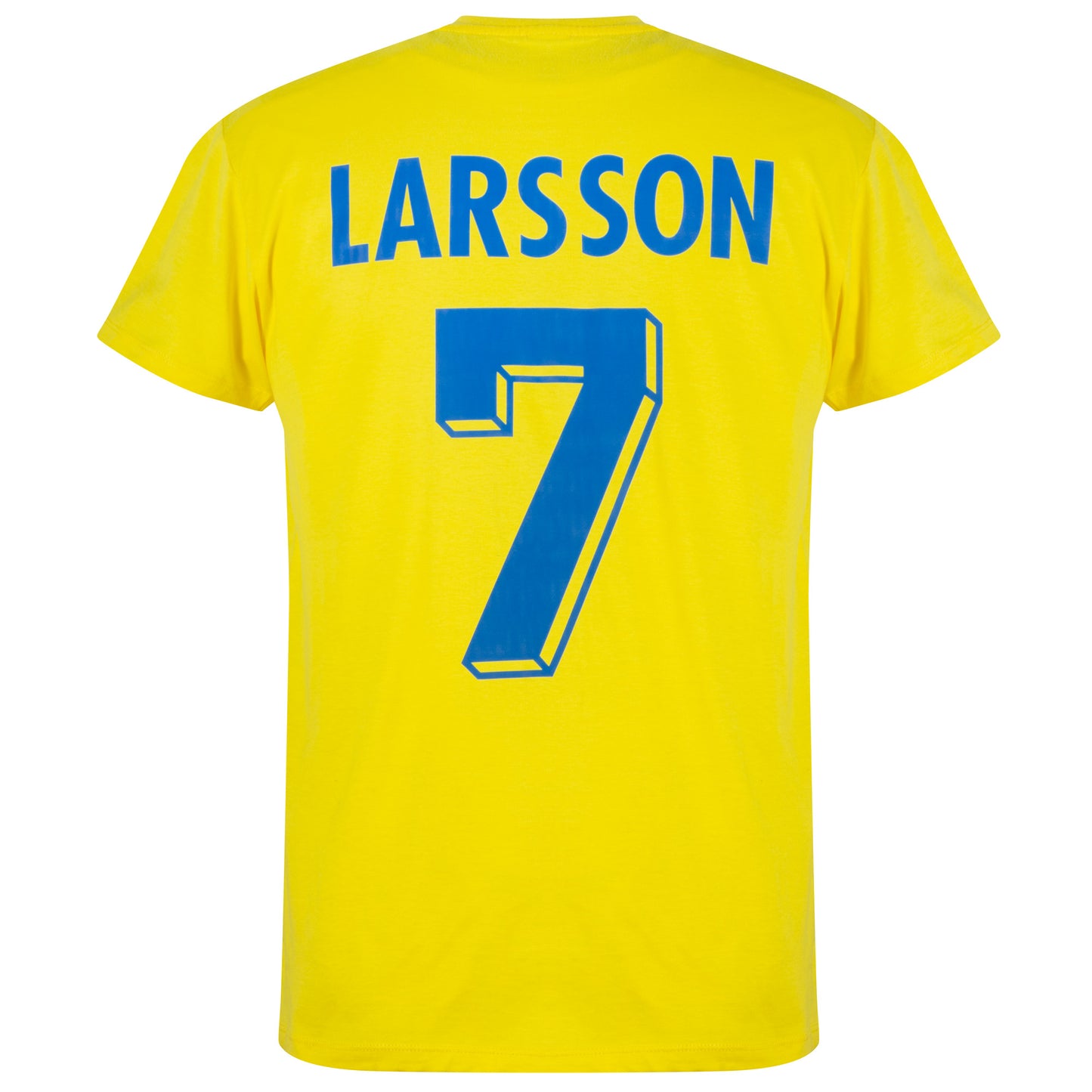 Sweden 1994 Larsson 7 Retro T-shirt - Lemon Yellow