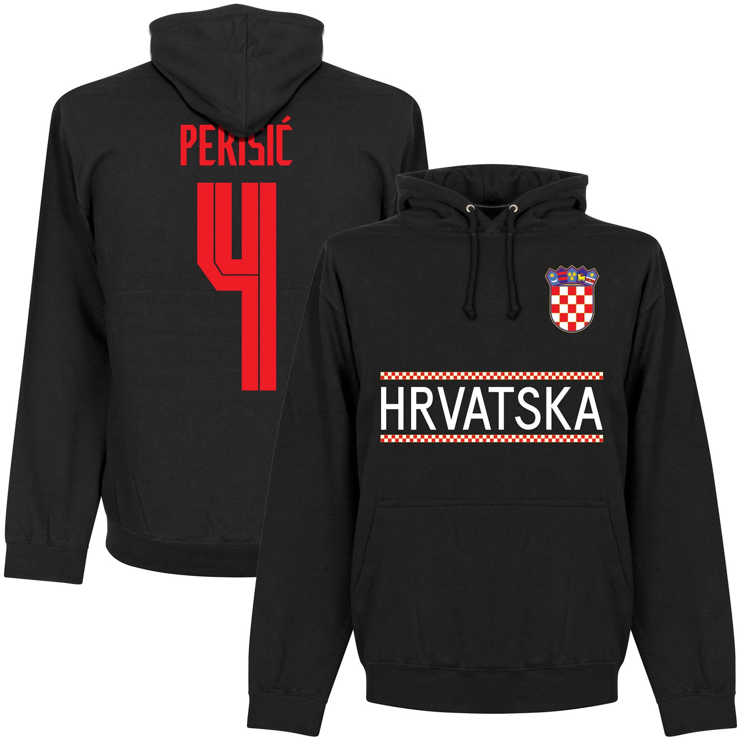 Croatia Perisic 4 Team Hoodie - Black