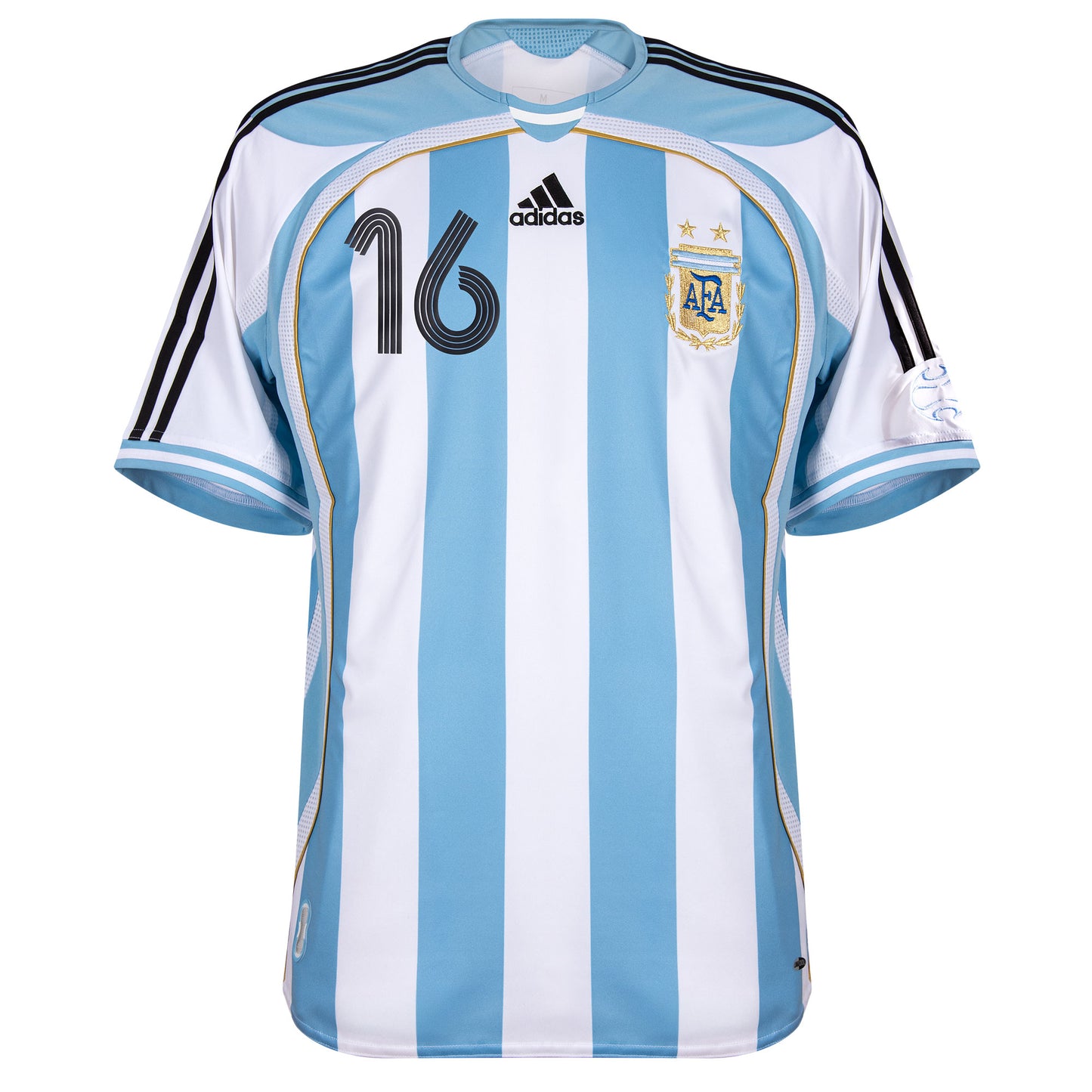 adidas Argentina Reissue Home Aimar 16 Shirt 2006 (Retro Flex Printing)