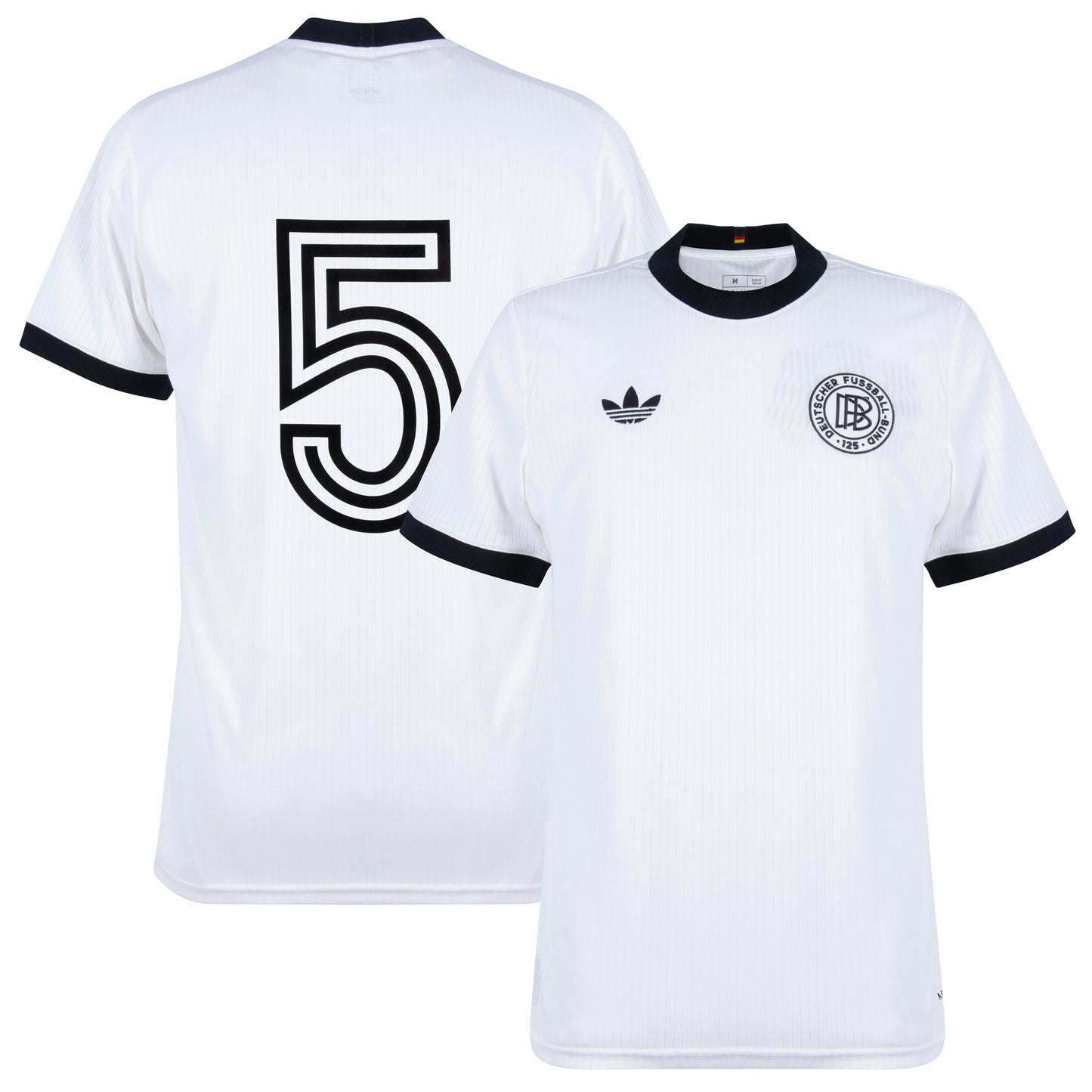 adidas Germany 125th Anniversary No.5 Shirt (1980 Legend Flock Printing)