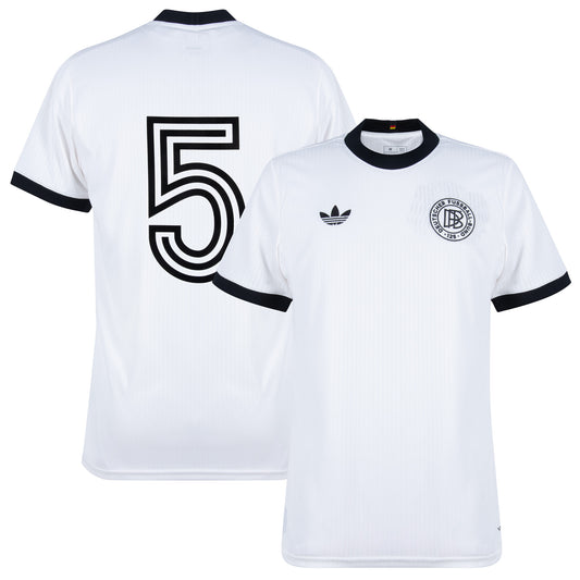 adidas Germany 125th Anniversary No.5 Shirt (1980 Legend Flock Printing)
