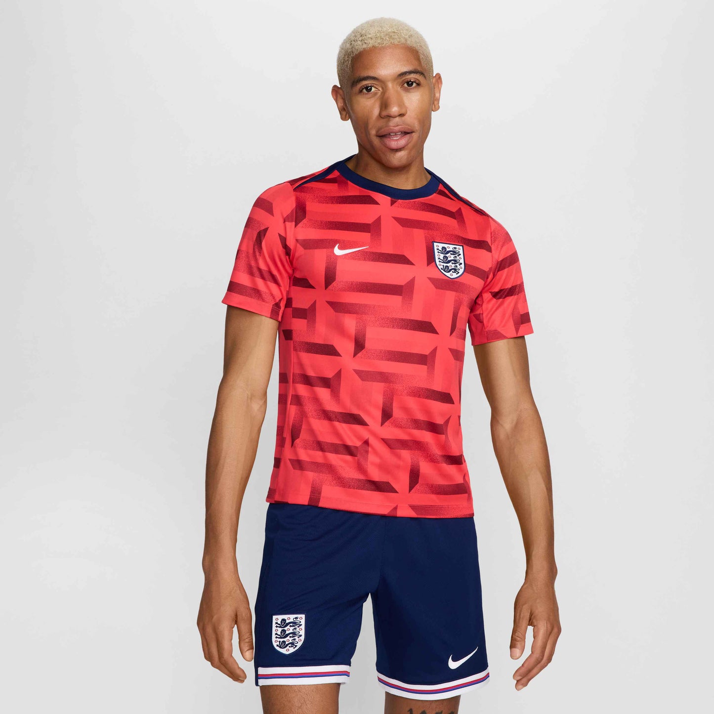 Nike England ACDPR SS Pre-Match Top - Siren Red/Blue Void/White 2024-2025
