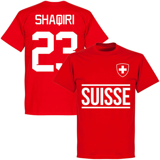 Switzerland Team Shaqiri 23 KIDS T-shirt - Red