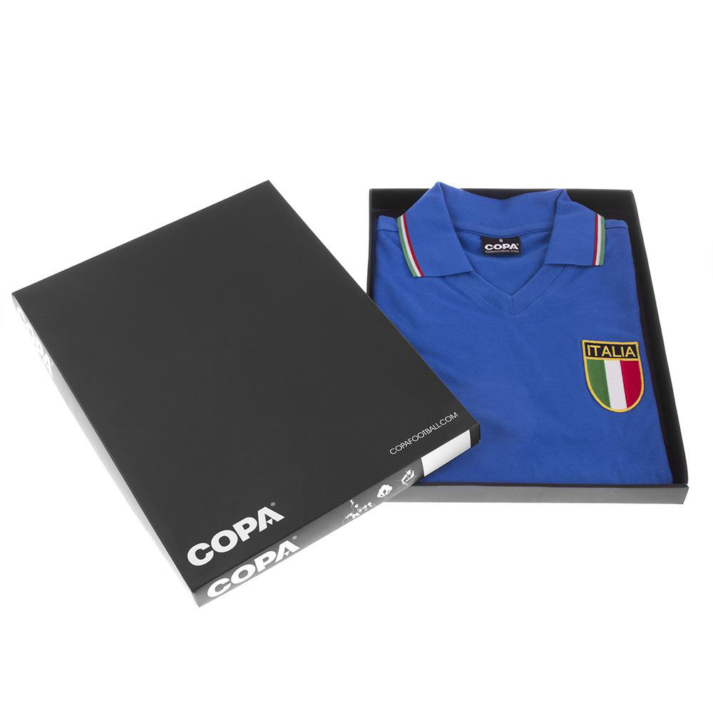Copa Italy Home Gentile 6 Retro Shirt World Cup 1982 (Retro Flock Printing)