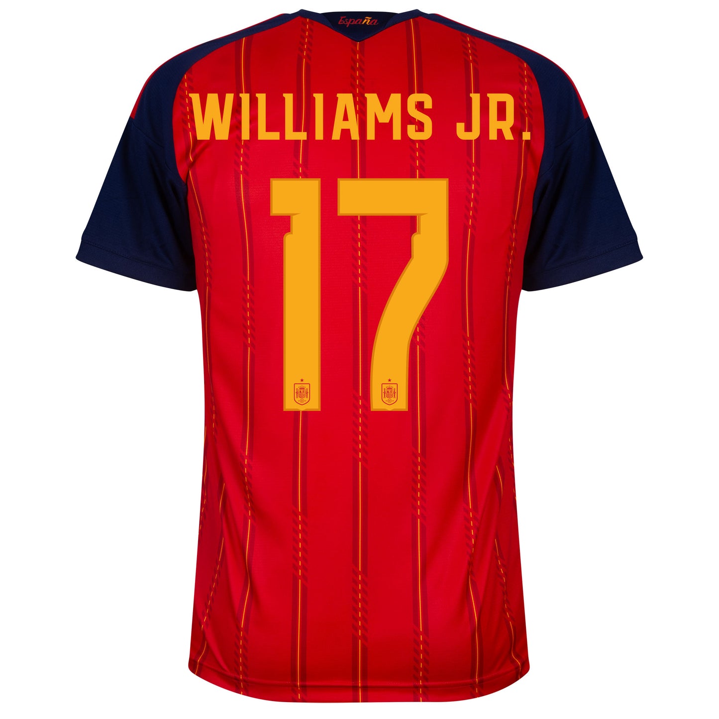 adidas Spain Home Williams Jr. 17 Shirt 2026-2027 (Official Printing)