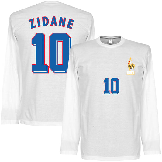 Zidane 1998 Away L/S T-Shirt - White