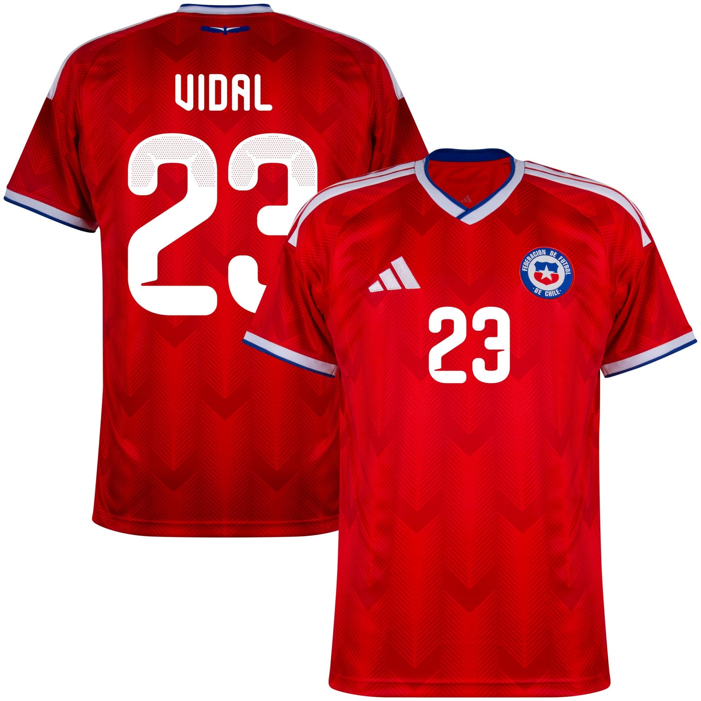 adidas Chile Home Vidal 23 Shirt 2026-2027 (Official Printing)
