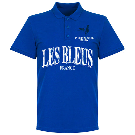 France Rugby Polo Shirt - Royal