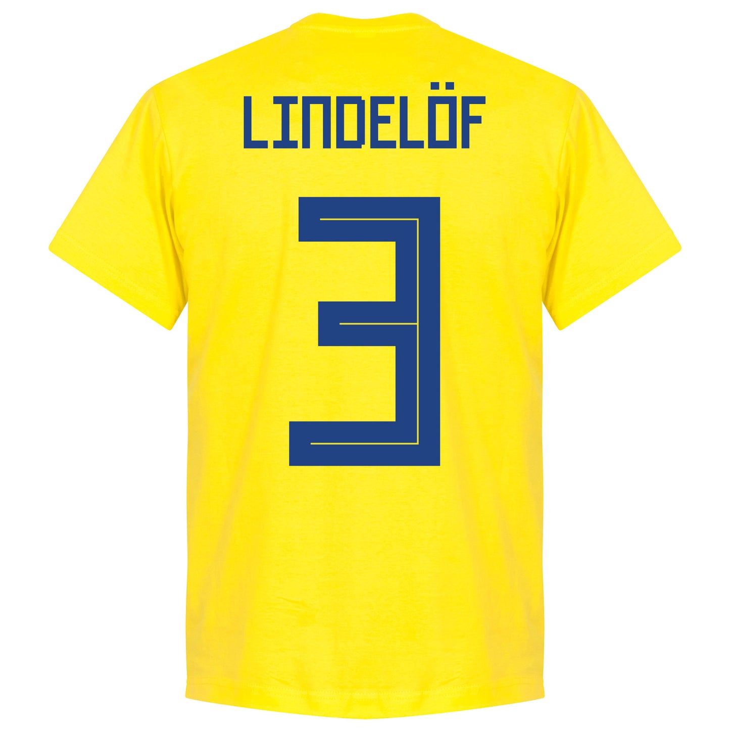 Sweden Lindelof 3 Team T-Shirt - Yellow