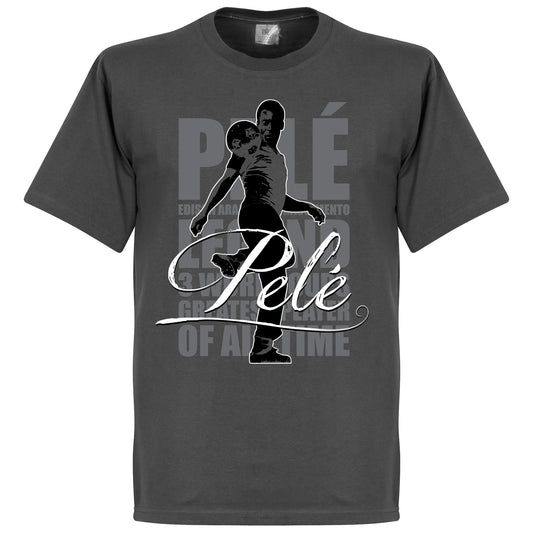 Pele Legend T-Shirt - Dark Grey
