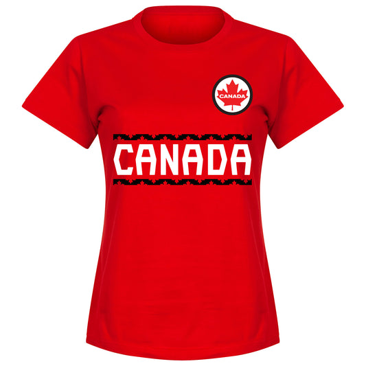 Canada Team Womens T-shirt - Red