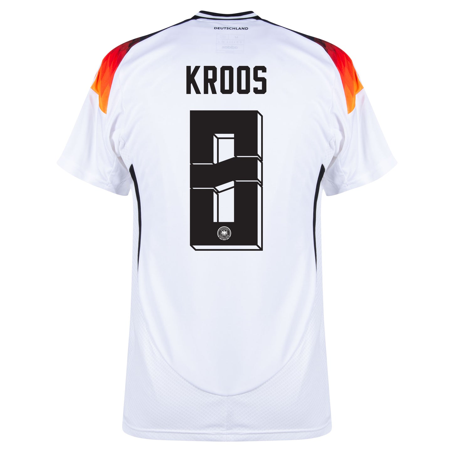 adidas Germany Home Kroos 8 Shirt incl. Official Germany v Spain Matchday Transfer & Euro 2024 Patch Set