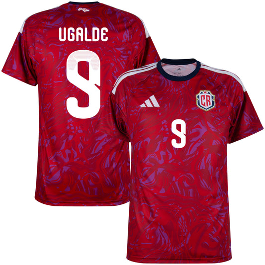 adidas Costa Rica Home Ugalde 9 Shirt 2026-2027 (Official Printing)