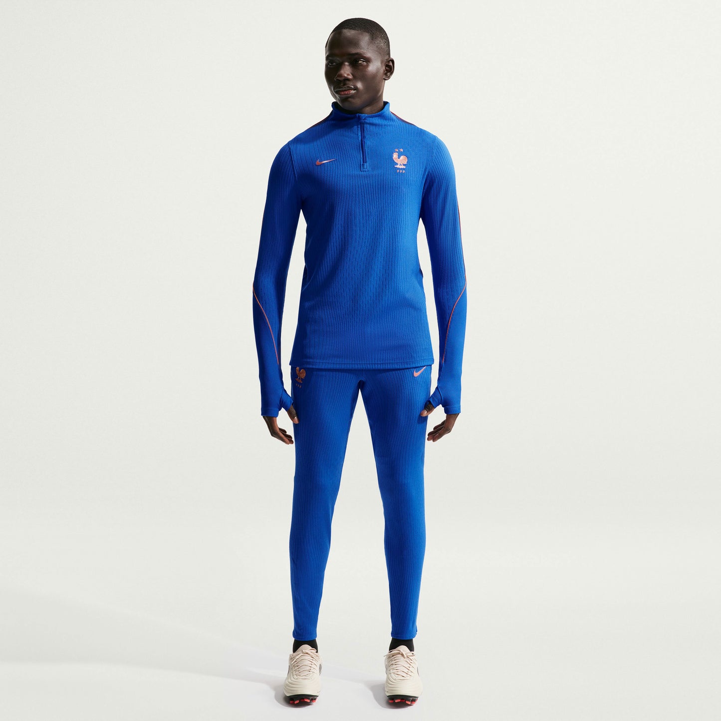 Nike France Dri-Fit ADV Elite Strike 1/4 Zip L/S Drill Top - Royal - 2026-2027