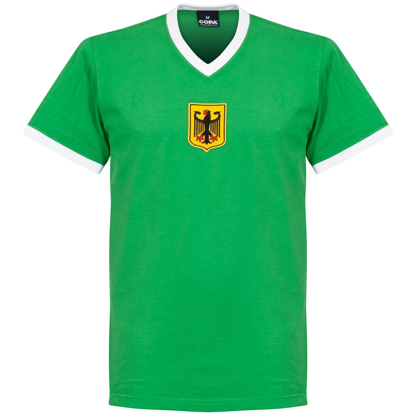 Copa West Germany Away No.13 Retro Shirt 1970's (Retro Flock Printing)