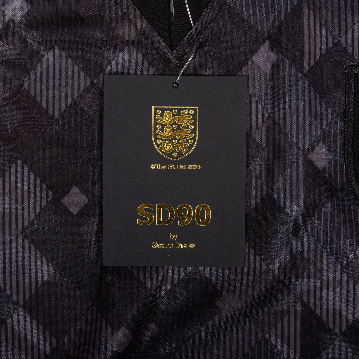 Score Draw England 3rd Blackout Retro Jersey 1990