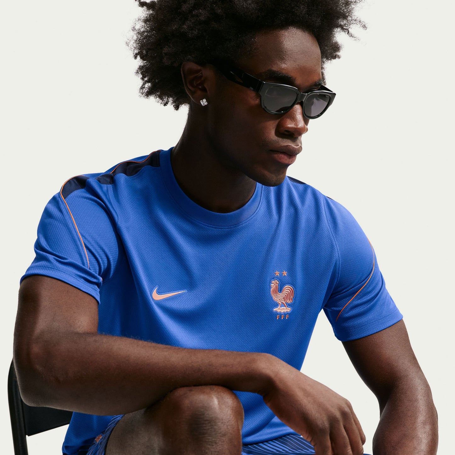 Nike France Dri-Fit Strike S/S Top - Royal - 2026