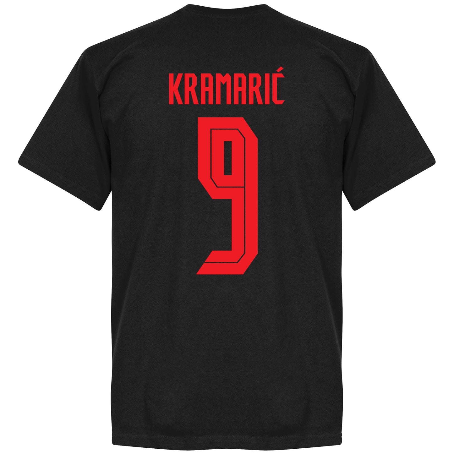 Croatia Kramaric 9 Team T-shirt - Black