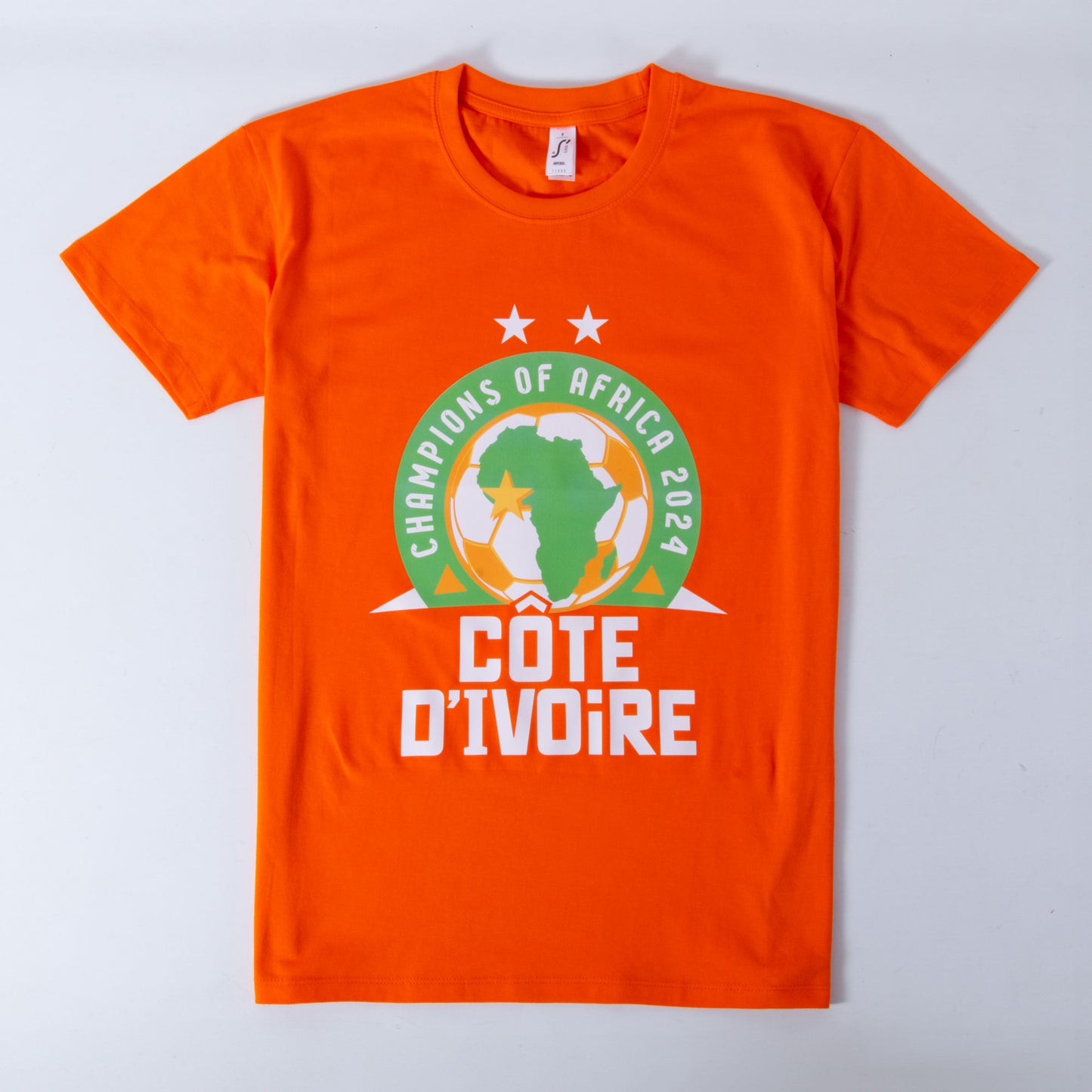 Ivory Coast AFCON 2023 Winners T-shirt - Orange