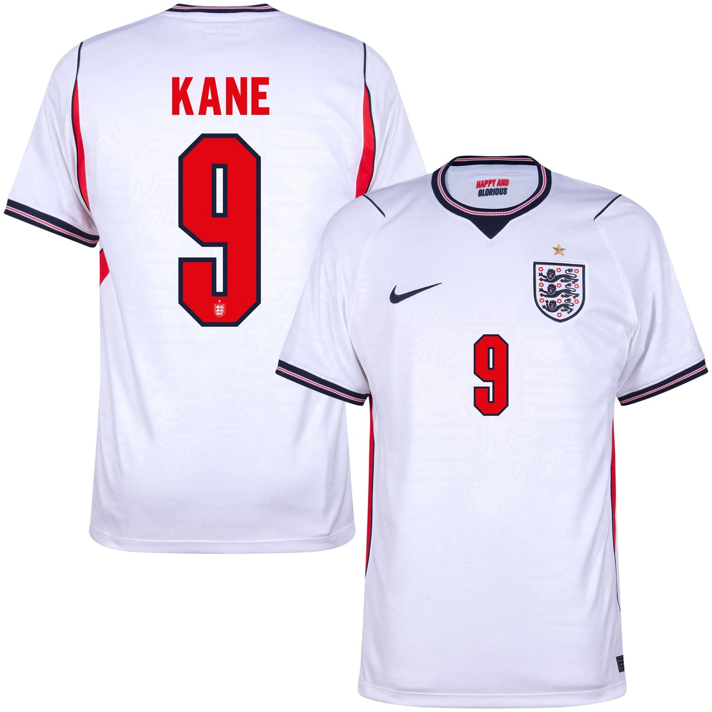 Nike England Home Kane 9 Shirt 2026-2027 (Official Printing)