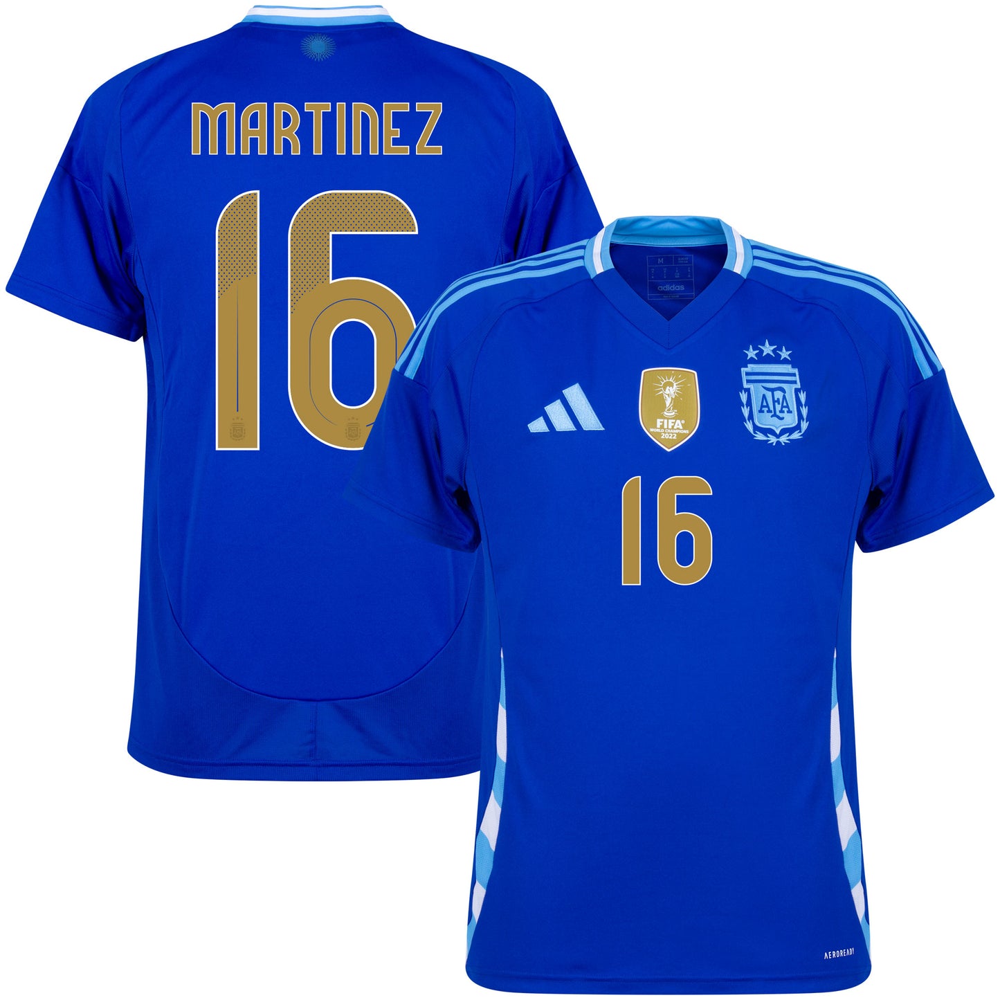 adidas Argentina Away Martinez 16 Shirt 2024-2025 (Official Printing)