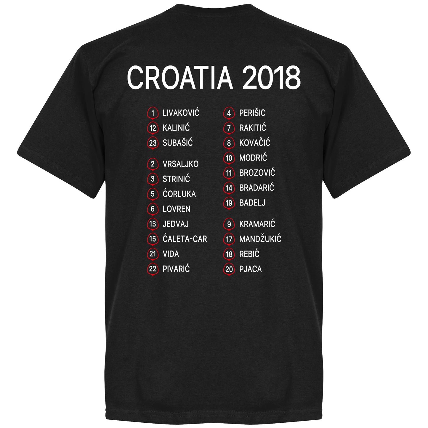 Croatia Mala zemlja, Veliki snovi Squad T-Shirt - Black