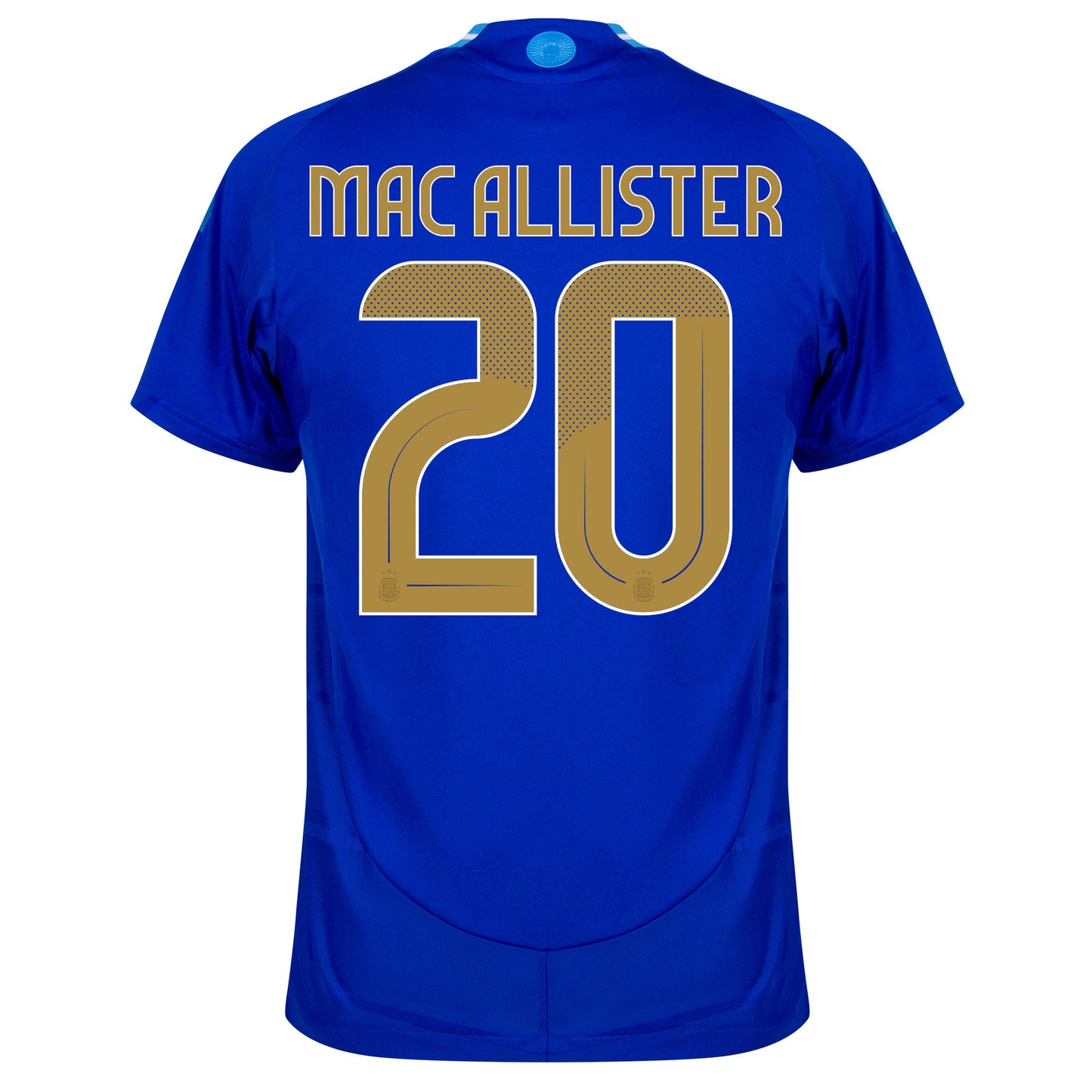 adidas Argentina Away Authentic Mac Allister 20 Shirt 2024-2025 (Official Printing)