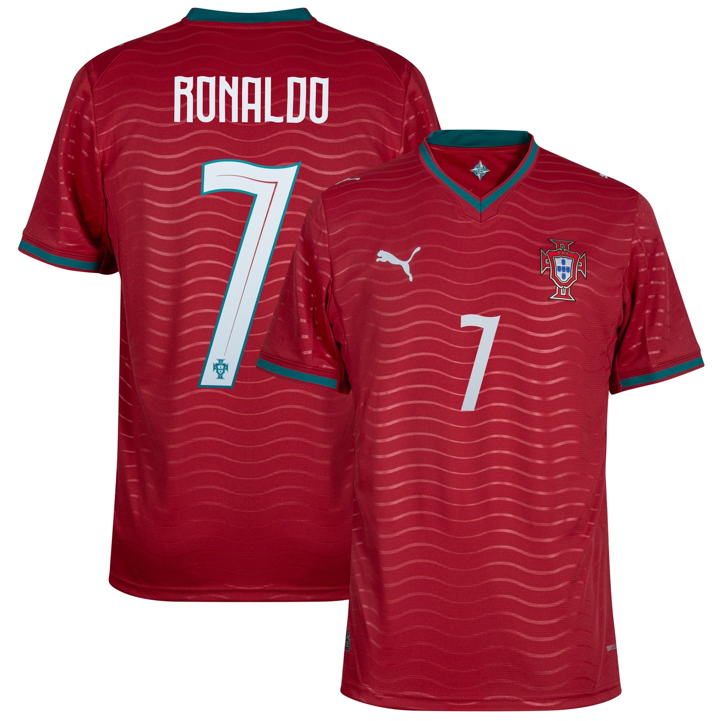 Puma Portugal Home KIDS Ronaldo 7 Shirt 2025-2026 (Official Printing)