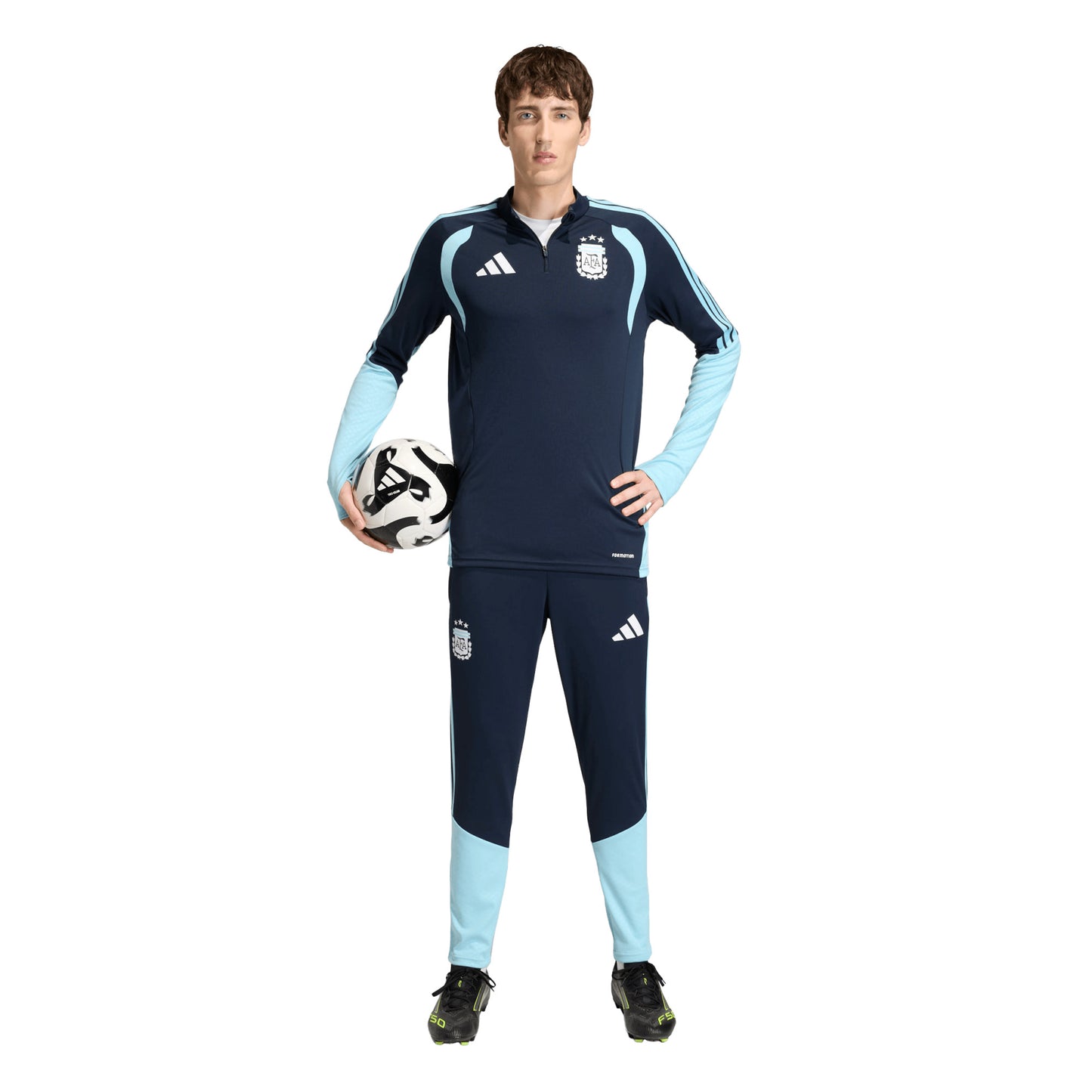 adidas Argentina Training 1/4 Zip L/S Training Top (Formotion) - Navy - 2026-2027